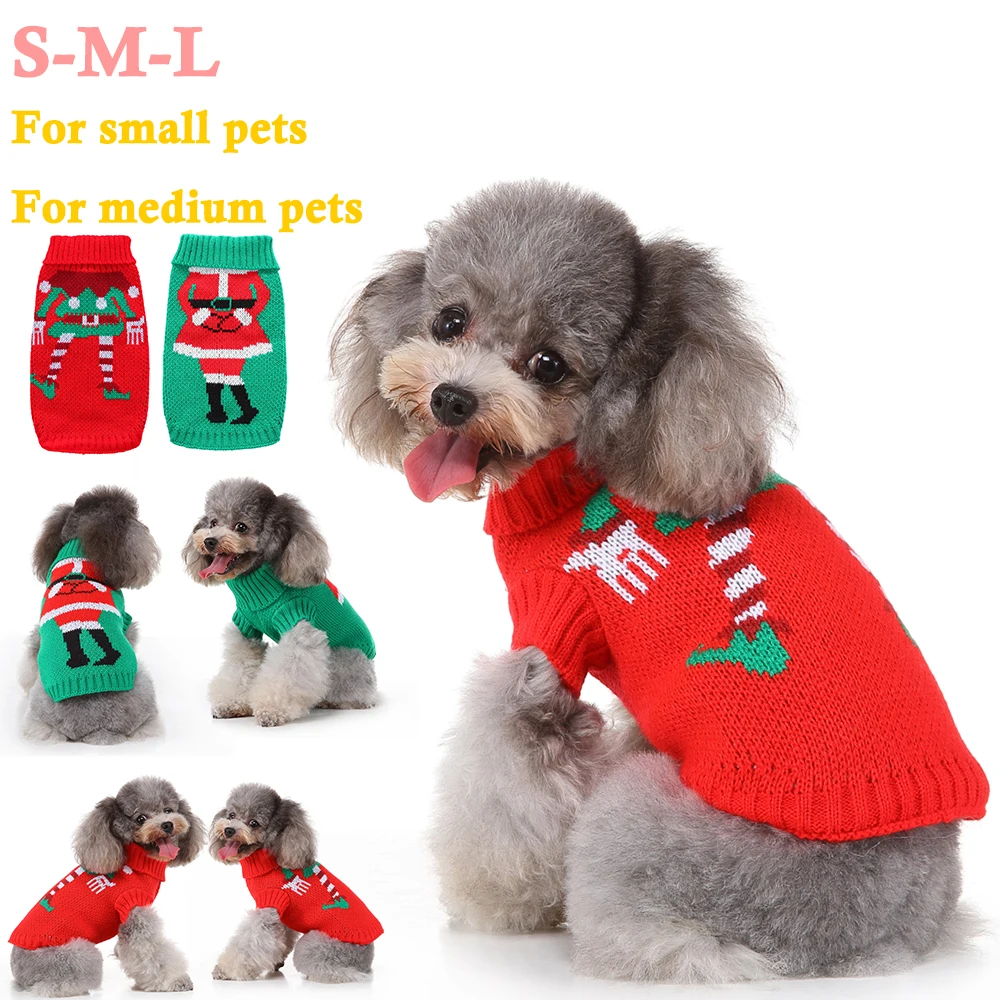 

Pet Clothes Halloween Christmas Dog Stripe Clown Sweater Pet Vest Waistcoat Costumes Small Medium Dogs Autumn Winter Apparel D40