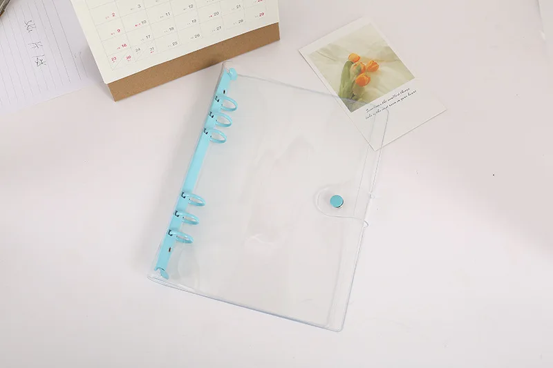 Colorful Gradient Binder Notebook Cover & Photo Sticker Album Diary Planner