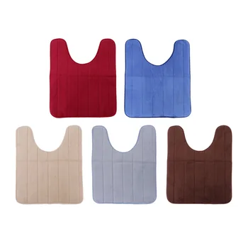 

50x60cm Toilet Cover Seat Non-Slip Fish Scale Bath Mat Bathroom Kitchen Carpet Doormats Decor Warm Soft Cushion WC Cover A30