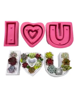 

Geometric Polygonal Concrete Flower Pot Mold Silicone Succulent Plant Vase Mould DIY Candle Soap Epoxy