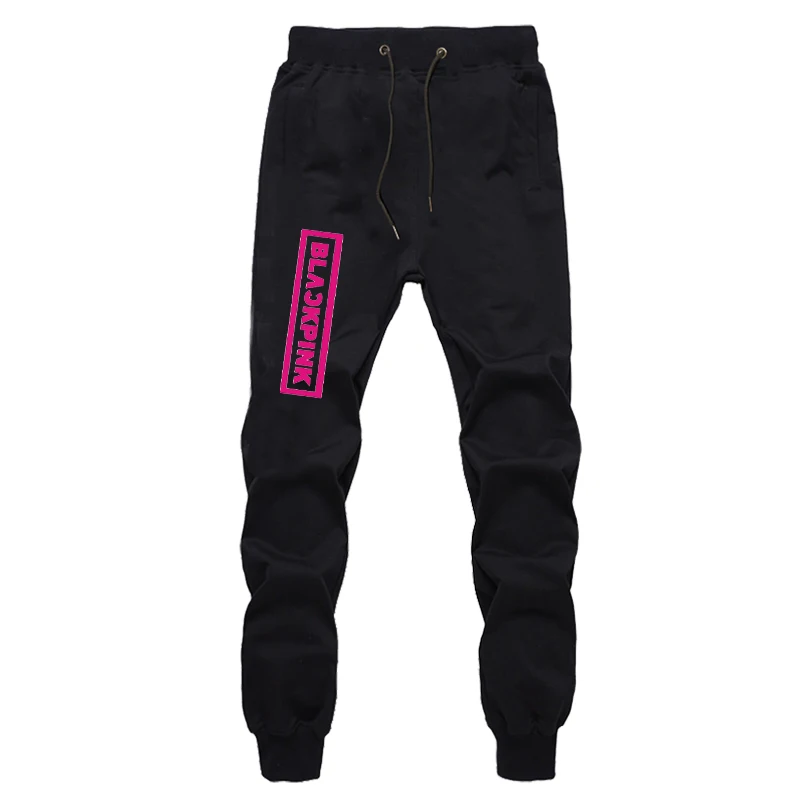 

BLACKPINK Loose Pants Cosplay Unisex Cotton Casual Breathable Pants Sweatpants for Men