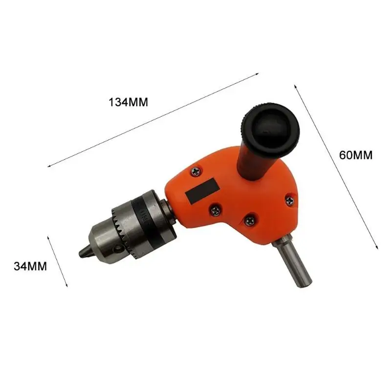 90 Degree Angled Drill Chuck Bend Extension Drill Attachment Chuck Adapter Practical Classic Delicate Texture Durable Drill Bit