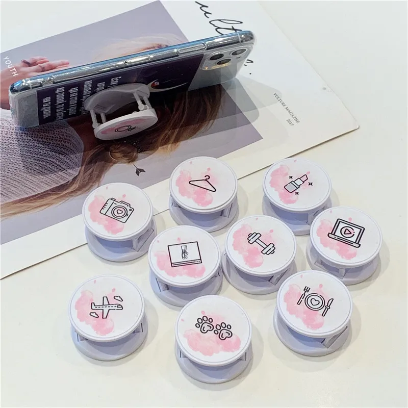 Мода милый рисунок раскладной стенд держатель для Мобильный телефон iphone Huawei Samsung