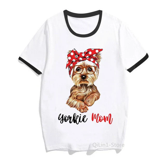 

Cool I Am So Yorkie Graphic Print T-Shirt Women Yorkie Mama/Mom Funny Tshirt Femme Dog Lover T Shirt Female Kawaii Clothes Tops