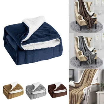 

Blanket Soft And Warm 2020 Most Fashionable Dinner Family Autumn And Winter Thick Warm Wool Blanket Shawl #YL10