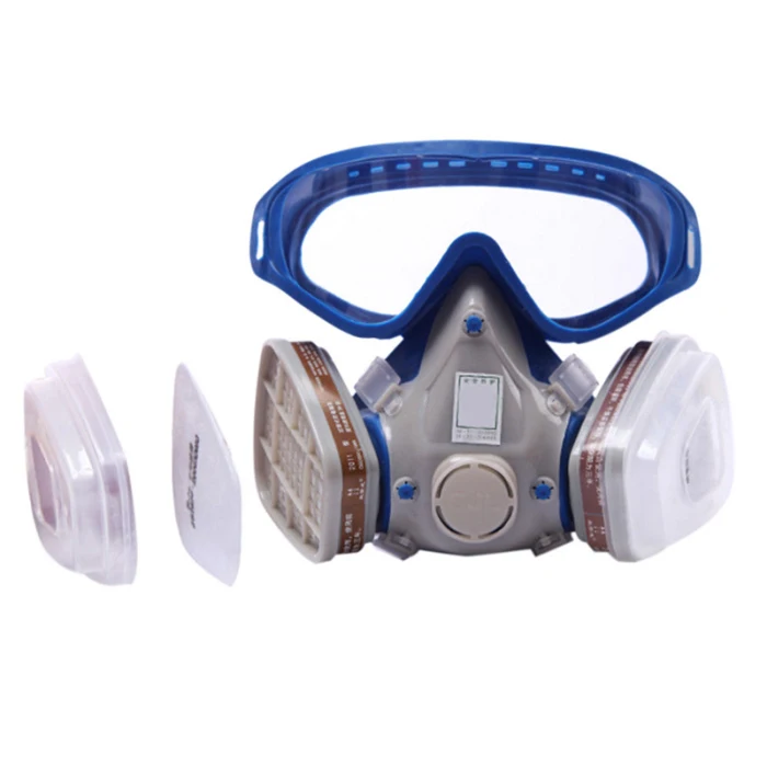 Силиконовый полностью респиратор противопылезащитная маска очки химическая Пылезащитная противопожарная краска AS99
