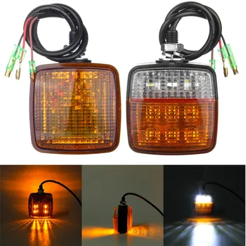 

1pc/2pc 12-24V 13W Double-sided Turn Signal + DRL Daytime Running Light Indicator Stop Tail Lights For Trucks Trailers Boats