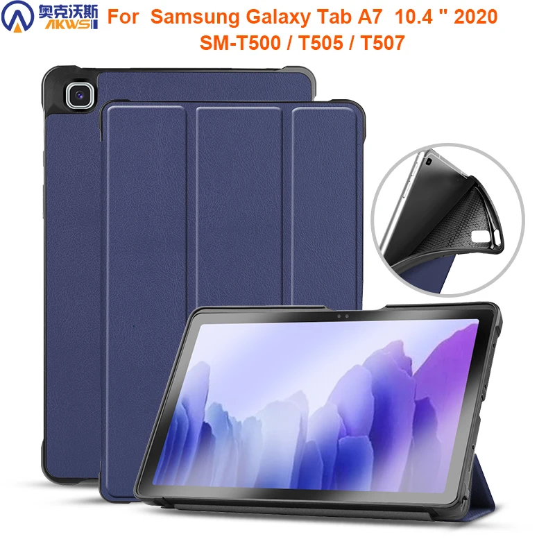 

Мягкий чехол из ТПУ для Samsung Galaxy tab A7 2020 10,4 SM T500/T505/T507, чехол для Galaxy TAB A7 10,4 2020, Магнитный чехол