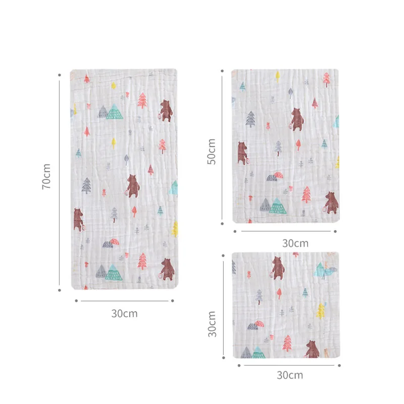 30*50 см 6 слоев хлопок марля детское мягкое полотенце для лица детское полотенце s моющиеся матерчатые носовые платки для младенцев детское слюнявчик полотенце s AXP021