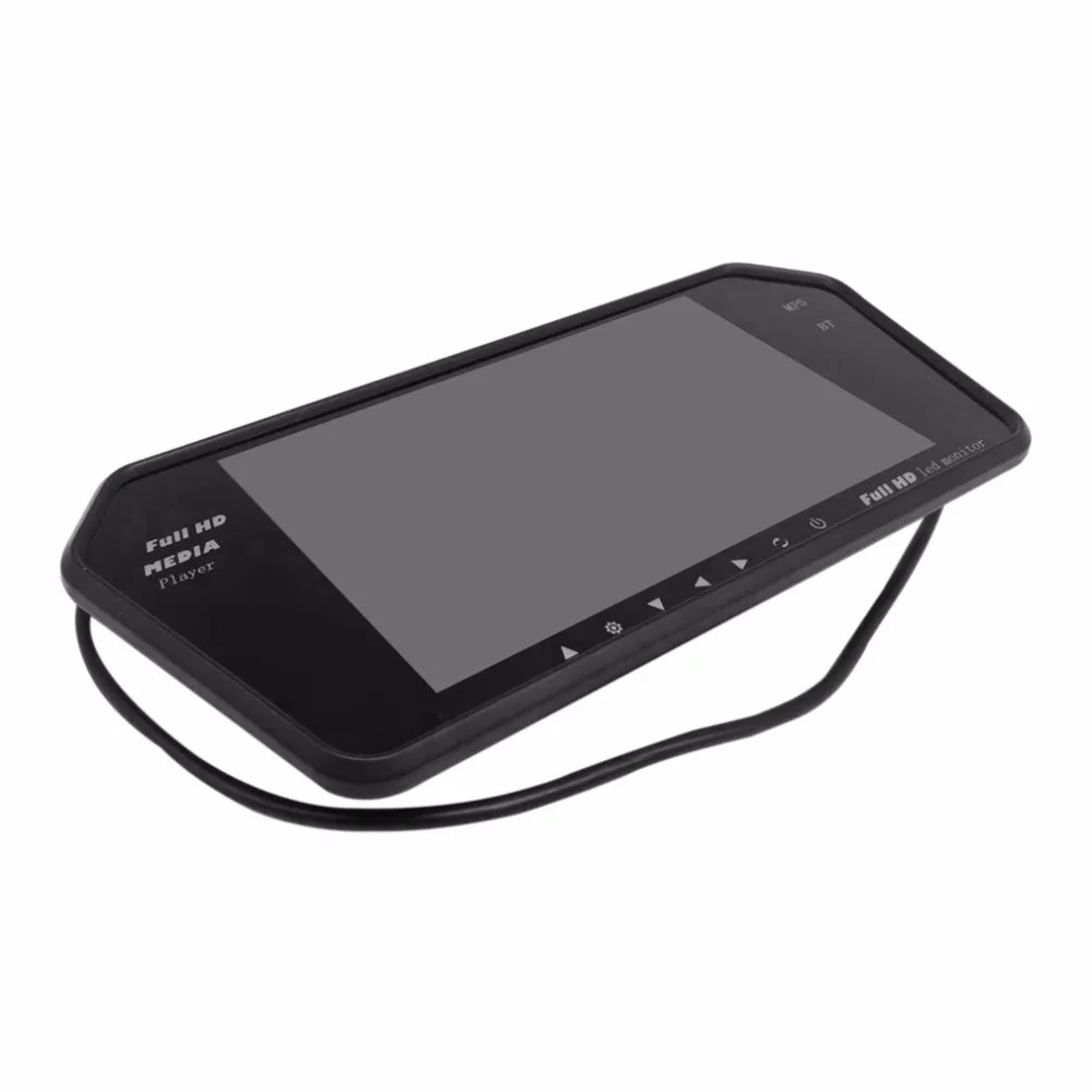 Комплект заднего вида 7-дюймовый ЖК-дисплей Bluetooth, монитор на зеркало с обратным Камера 170 градусов Широкий формат объектив Поддержка Ночное видение