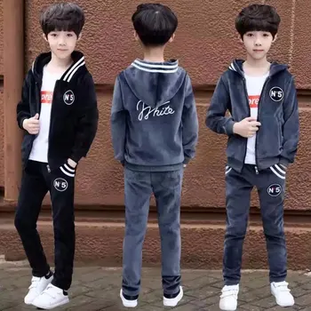 

2019 Boys Girls Clothes Sets Fashion Spring Sport Suit Children Clothing Boys Suit Autumn Kids Clothes Sets 4-13 Years 2Pcs