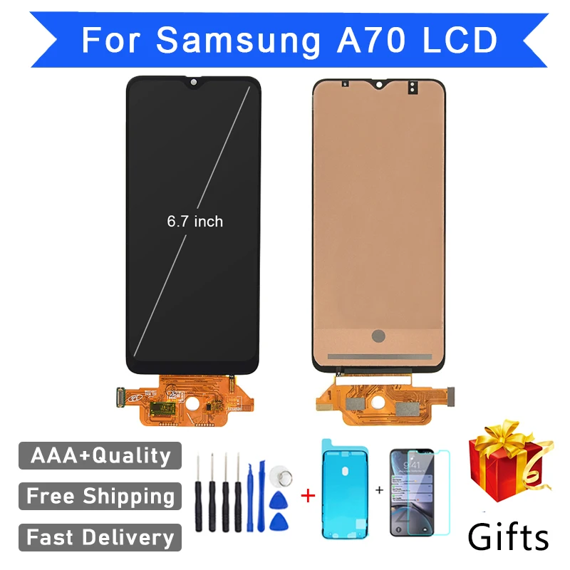 

Perfect Repair AAA+++ Incell For Samsung A70 LCD A705 A705F SM-A705MN Screen Replacementa Assembly Digitizer Phone Touch Pantall