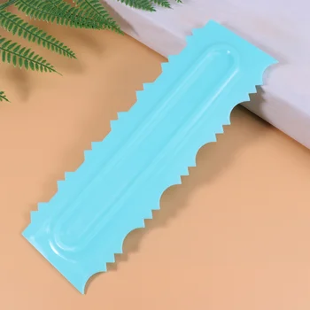 3 Pcs Double Edges Cake Smoother Scraper Icing Comb Pastry Butter Cream Spatulas Plastic Mousse Cream Edge Polisher for Bakery K