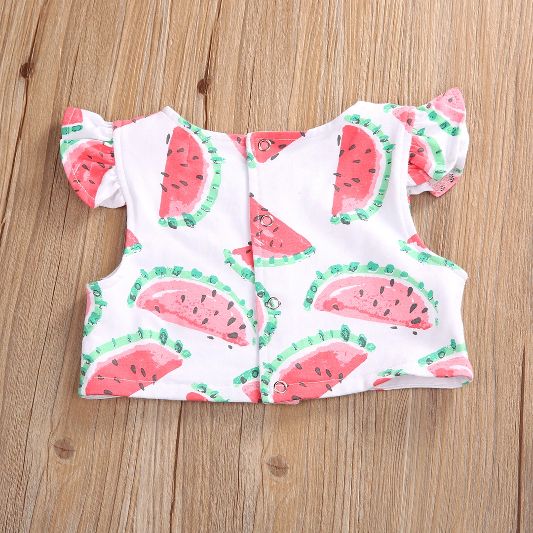 Лето 2020 комплект одежды для младенцев с фруктовым принтом крутая Одежда