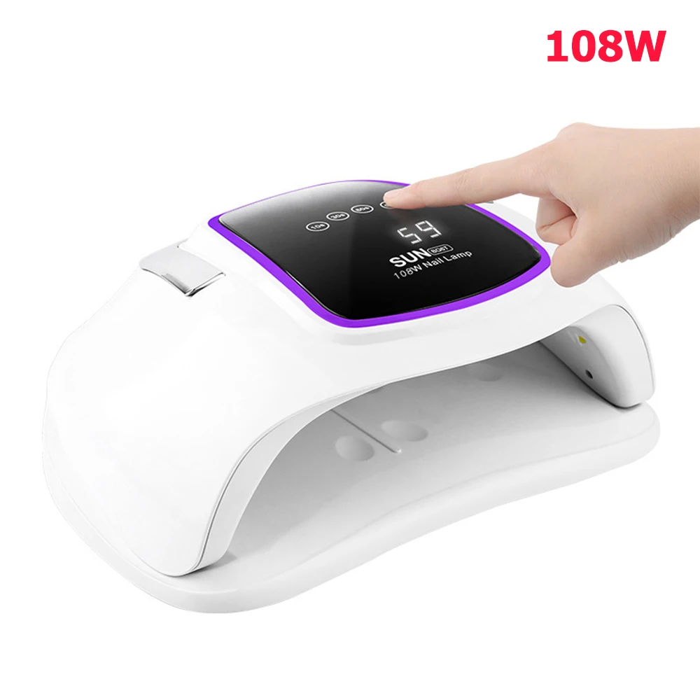 

SUN BQ - 6T 108W Nail Dryer Led Uv Lamp Nail Polish Gel Dryer Curing Lamp UV LED Drying Light With Smart Sensor Manicure Tools