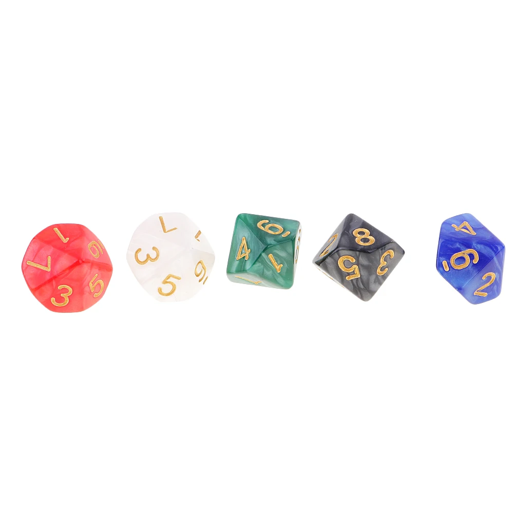 50 Pieces D10 Dice 16mm 10 Sided Die Set with Dice Bag for D&D Role Playing Games