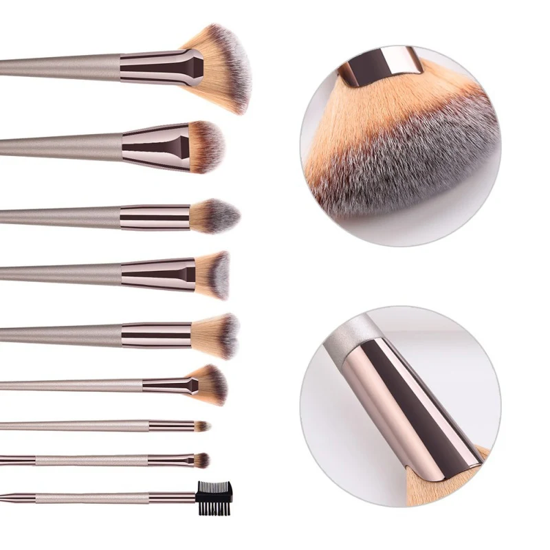 1/9 pcs Makeup Brush Foundation Brush Big Fan Brush Eyeshadow Brush Eyelash Brush Multi-functional Cosmetic Brush
