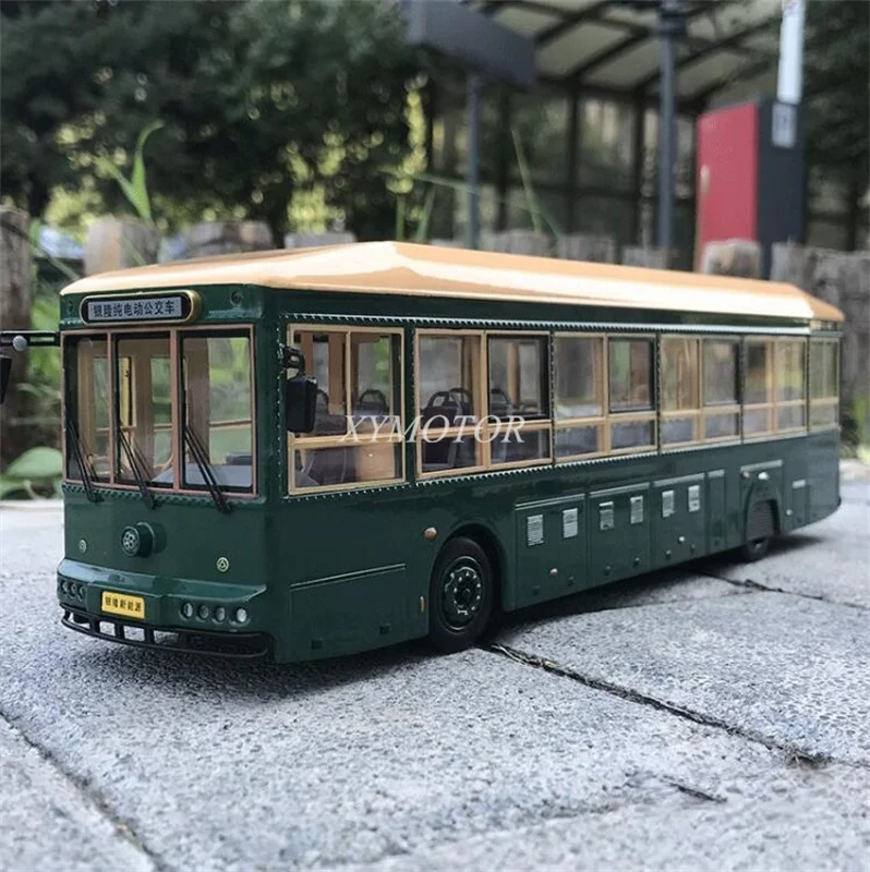 

Коллекция 1/43 года, Пекинский Электрический туристический автобус S1516, литые модели автомобиля, красные/зеленые игрушки, подарки, демонстрация, коллекционные украшения