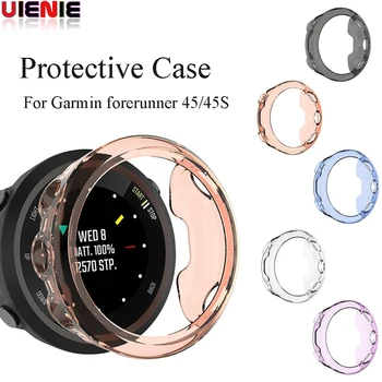 

Silicone Case Cover For Garmin forerunner 45 45S Smart Watch TPU Protector Frame Shell For Garmin 45/45S Bracelet Accessories