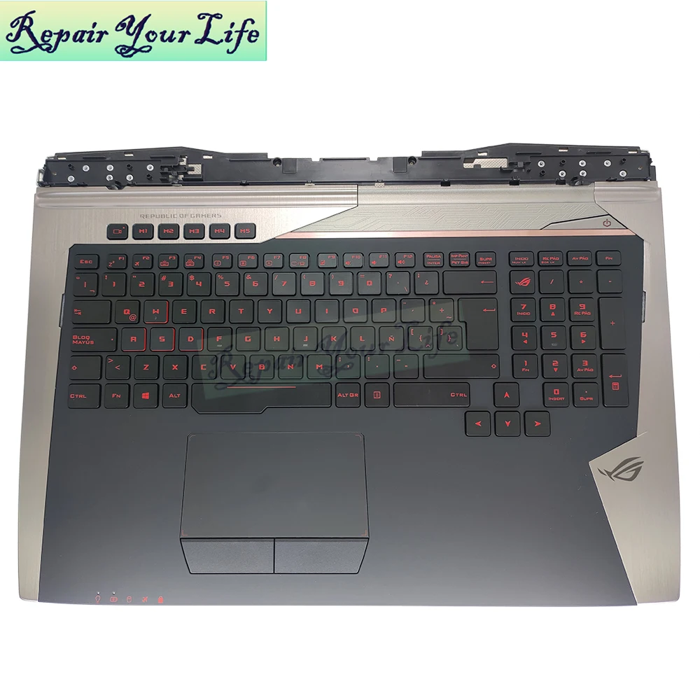 Teclado touchpad latin backlight para asus rog
