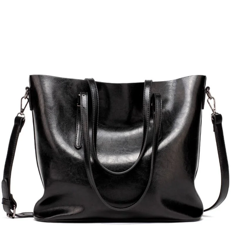Bolsa feminina большая сумка на плечо для женщин 2020 Новая модная черного цвета женские