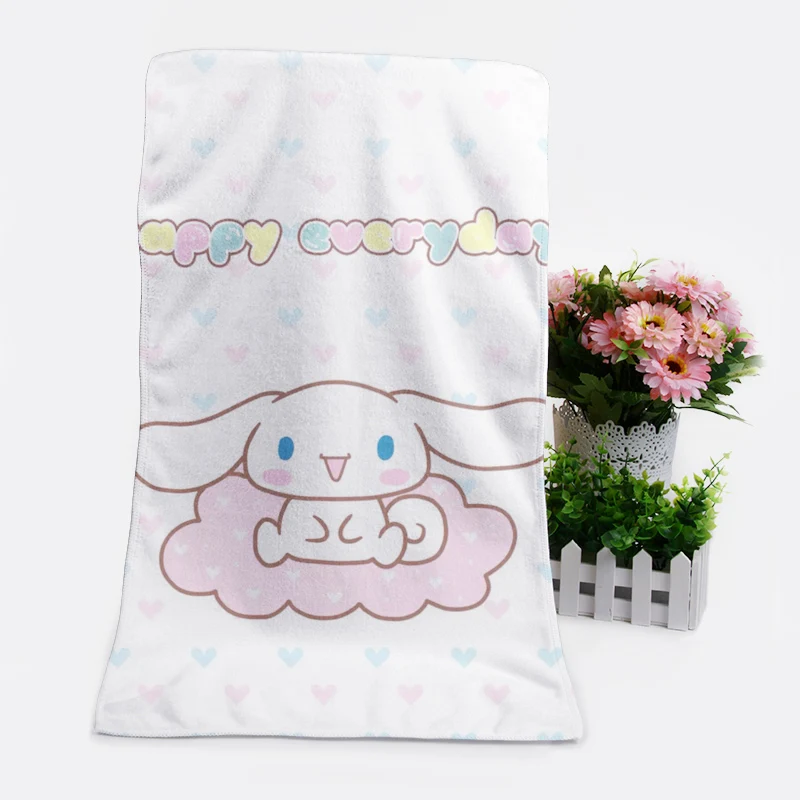 IVYYE 1 шт. Cinnamoroll Модные индивидуальные аниме банное полотенце s платок мягкое полотенце для лица мультфильм мочалка унисекс Новинка