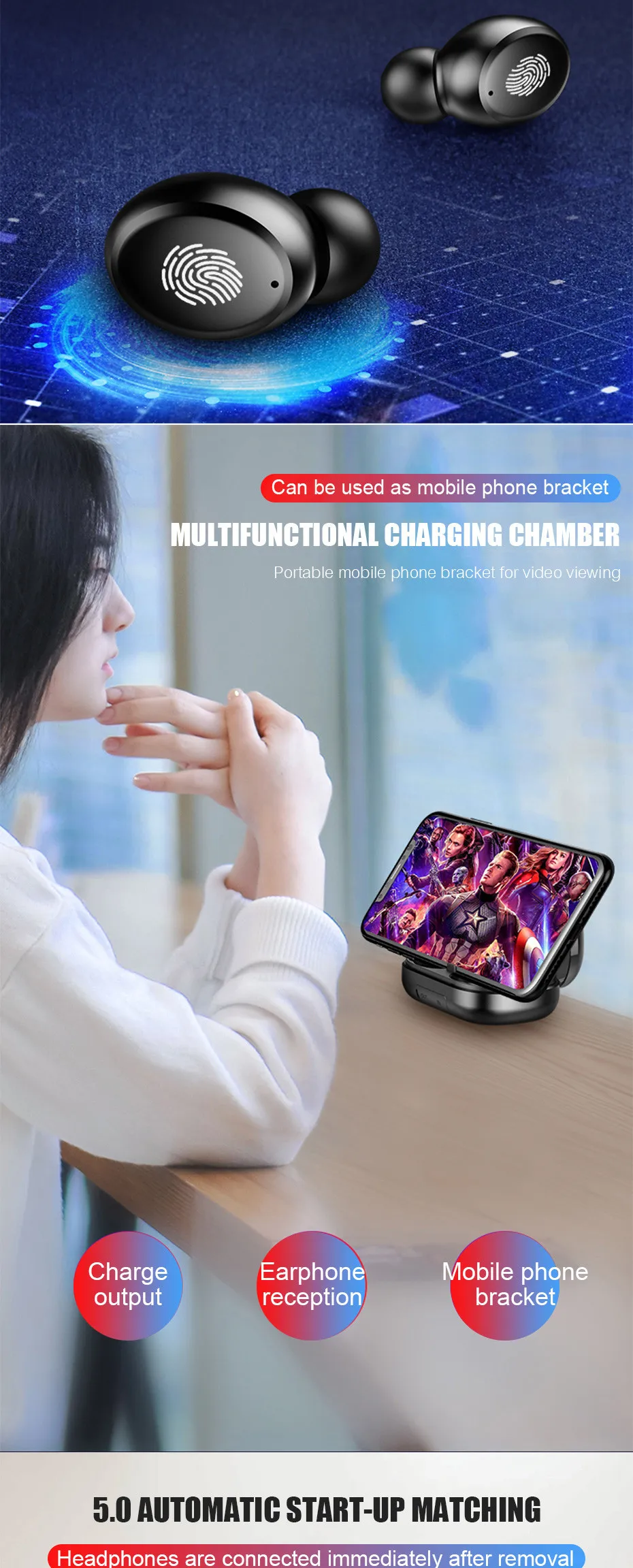 CG11 TWS 9D HIFI стерео музыка беспроводная Bluetooth гарнитура водонепроницаемые спортивные фитнес Наушники для ios samsung huawei Xiaomi телефон