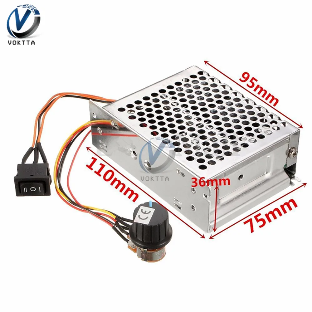 10-50V 40A PWM DC контроллер управления скоростью двигателя CW CCW Реверсивный формирователь импульсов, регулирующий ток постоянного тока, регулятор скорости