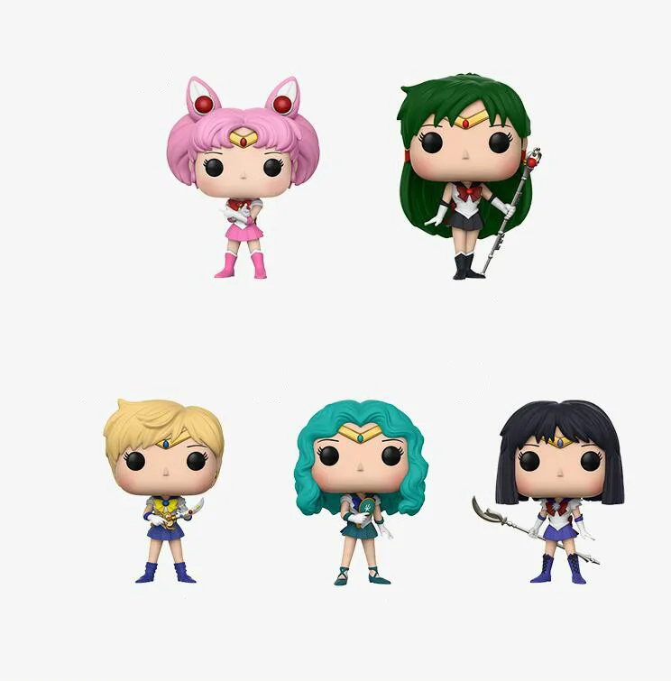 Коллекционная ПВХ Модель Funko pop Сейлор Мун и луна 10 см Коллекционные Подарочные