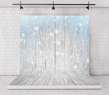 

Christmas Backdrops Wooden Board Light Snow Bokeh Photophone Photography Background Photozone Photocall for Photo Studio