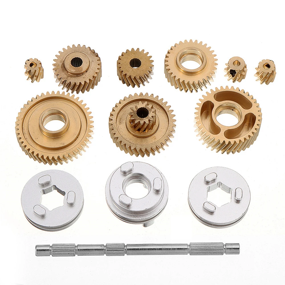 Tamiya Tractor Truck Gearbox Upgrade Parts Metal Strengthen Gear With Synchronizer Set For 1/14