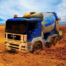 40 см 1:20 RC грузовик моделирование 2,4 ГГц электрический пульт дистанционного управления инженерный цементный смеситель радиоуправляемые игрушки со светом и голосом