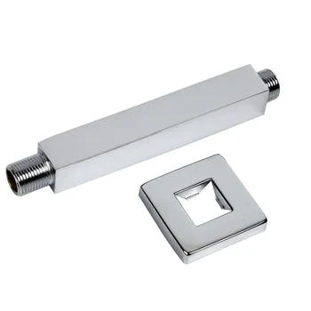 

Easy Install Home Bathroom Modern Hardware Chrome Finish Shower Head Arm Stainless Steel Lightweight Fixed Ceiling Mounted