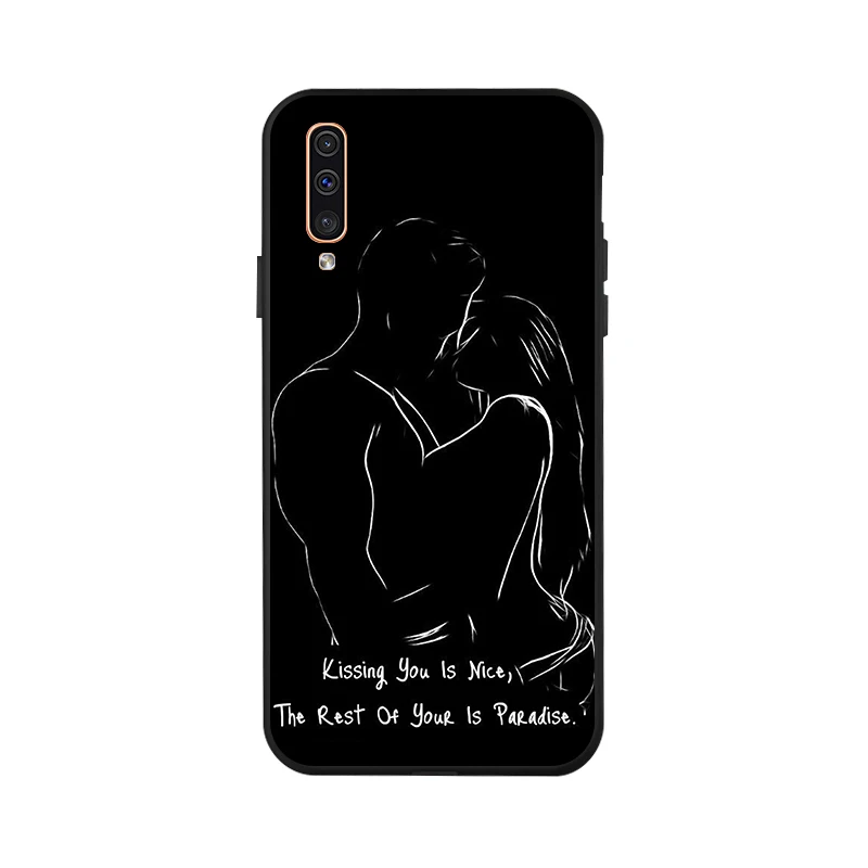 3D DIY Painted Case For Samsung A50 Case Silicon Black Case For Samsung Galaxy A40 A70 A60 A30 A10 A20 A20e A2 Core Cover Fundas - Цвет: X070