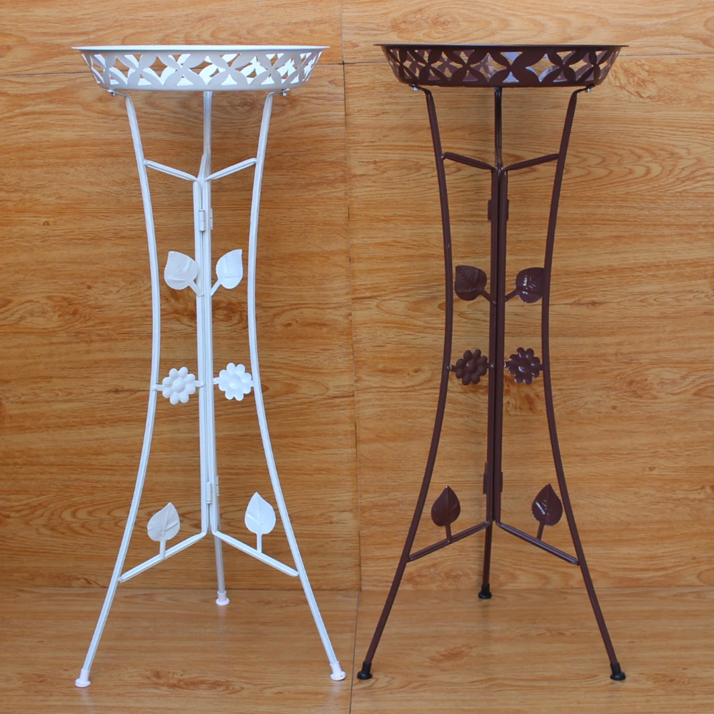 Thickening Iron Art Flower Rack Multi-storey A Living Room To Ground Balcony Fold Flower Rack Flower Airs - Цвет: cmtwointotal