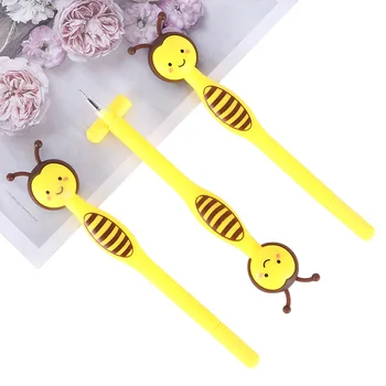 

3pcs/lot Yellow Bee Novelty gel pen Creative Stationery Office Supplies School Chancery For Students 2019