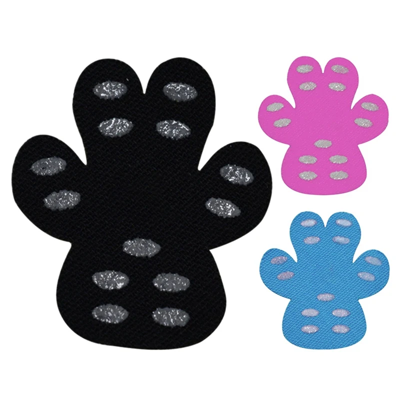 

24pcs Pet Dog Paw Sticker For Outdoor Walking Bulldog Chihuahua Silicone Mat Puppy Anti-heat Non-slip Paw Protector