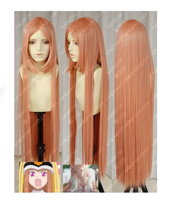 Hot heat resistant Party hair&gt&gt&gtMAWARU-PENGUINDRUM Long Pink Straight Cosplay Wigs 100cm | Тематическая одежда и