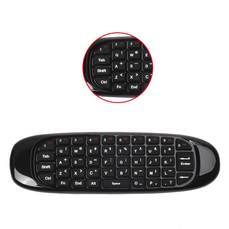 PPYY NEW-Mini 2,4G ручка Беспроводная клавиатура Air mouse пульт дистанционного управления мультимедийная карманная клавиатура Пульт дистанционного управления