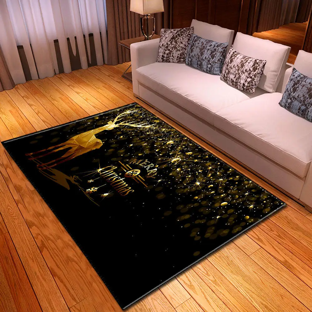 Merry Christmas Carpets Area Rugs Parlor Xmas Snowman Mat Dining Room Kids Room Bedroom Cartoon Rug Carpet for Living Room Decor - Цвет: No-5