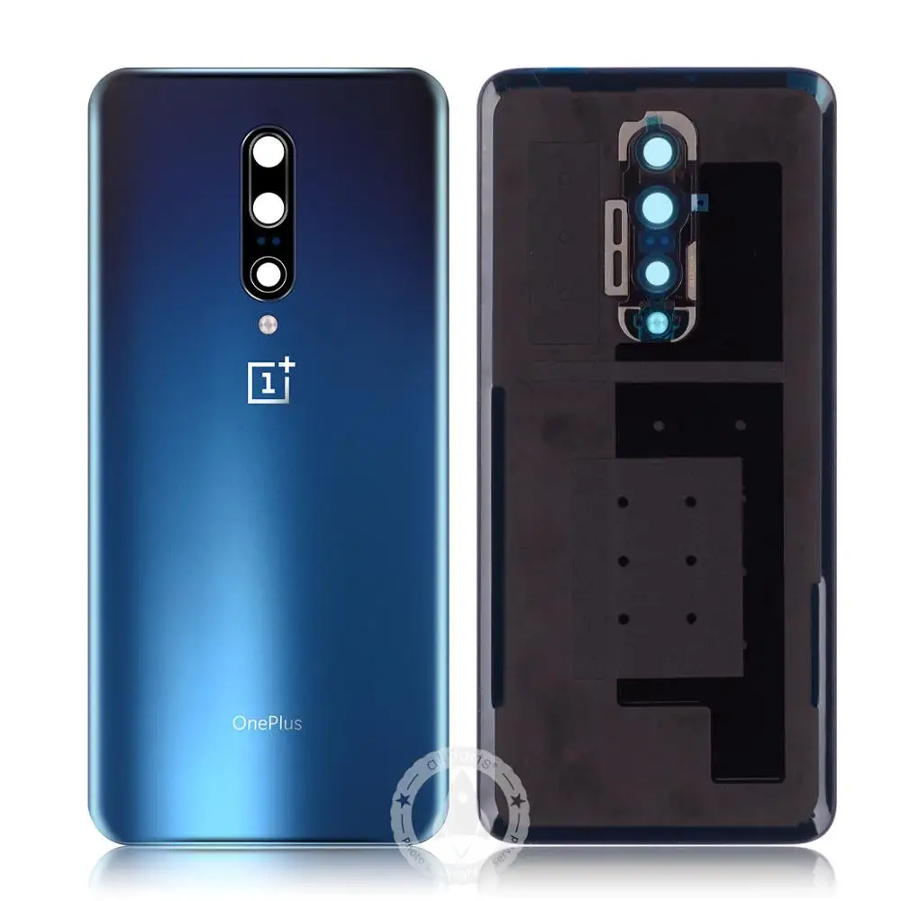 Оригинальная задняя крышка для Oneplus 7 Pro, крышка для задней панели, стеклянный чехол с инструментами - Цвет: Blue