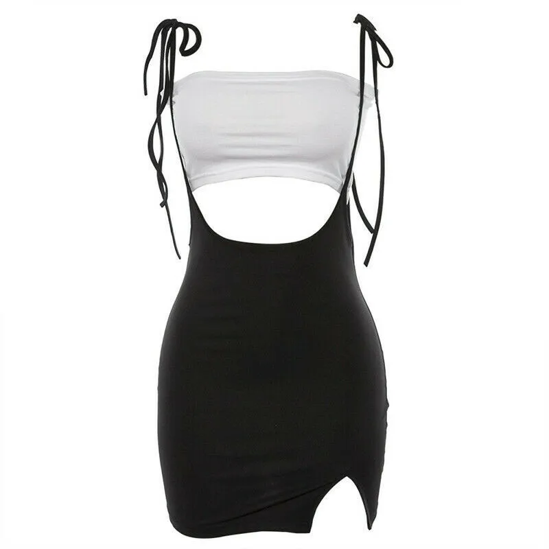 2019 Women's Mini Dress Bandage Bodycon Sleeveless Evening Party Club Mini Short Dress Adjustable Strap Dress Vestito Aderente