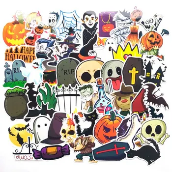 

50Pcs/Set Halloween Demon Kawaii Stationery Sticker Decorative Stickers Scrapbooking Diy Diary Album Decoration