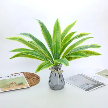 

Artificial Plant Artificial Flower Green Vegetation Potted Plant Floor Decoration Partition Flower Arrangement with Wood 9 Fork