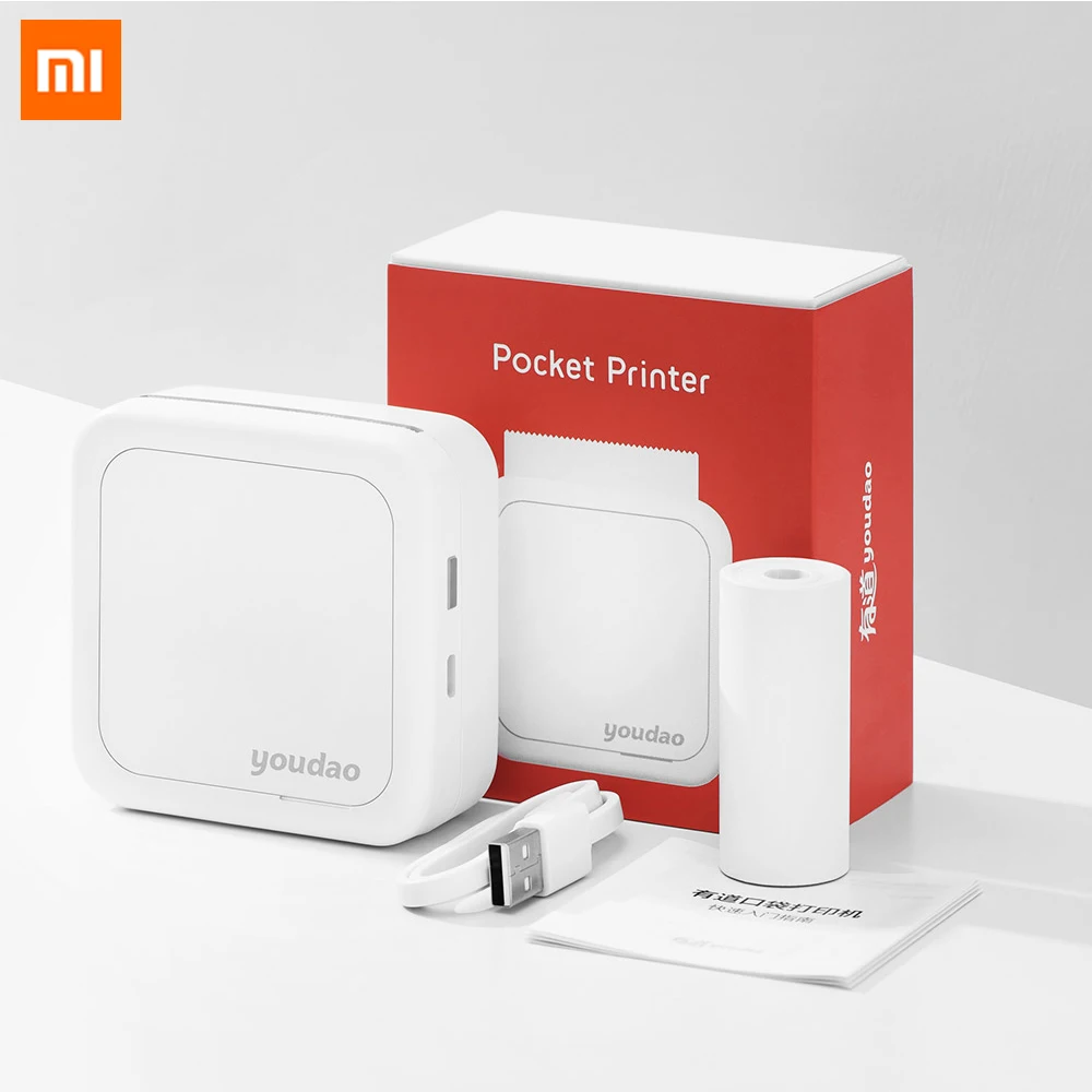 

Xiaomi Youdao Pocket Printer GT1 Portable Thermal Bluetooth Printer Mini Wireless Thermal Picture Photo Printer For Smart Home