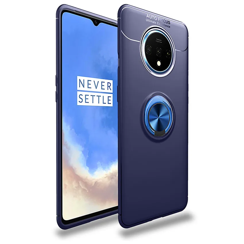 Магнитный автомобильный чехол-держатель для OnePlus 7T One Plus 7T pro, силиконовый металлический магнитный чехол-кольцо для OnePlus 7 Pro Oneplus 6 6t