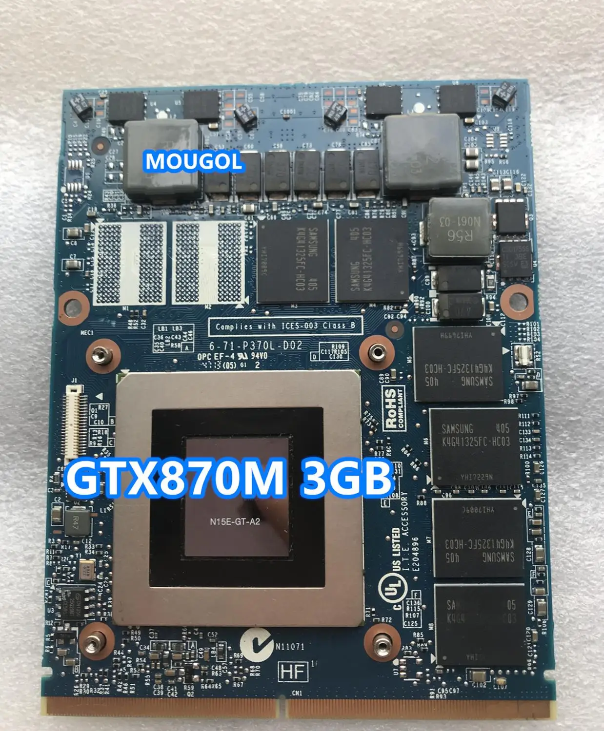 Видеокарта GTX870M GTX 870M N15E-GT-A2 для ноутбука Clevo P150HM P170EM