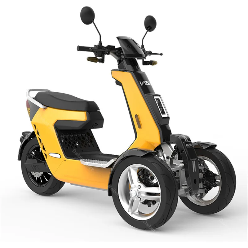 Güçlü elektrikli bisiklet motosiklet 3 tekerlekli elektrikli bisiklet 2000W  72V taşınabilir hareketlilik elektrikli Scooter üç tekerlekli bisiklet  yetişkinler EEC