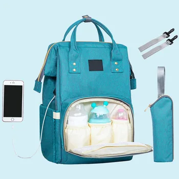 

Mummy Diaper Bag Usb Ladies Backpack Large Capacity Lightness Lady Shoulder Waterproof Breathable Hobos Baby Stroller Bags