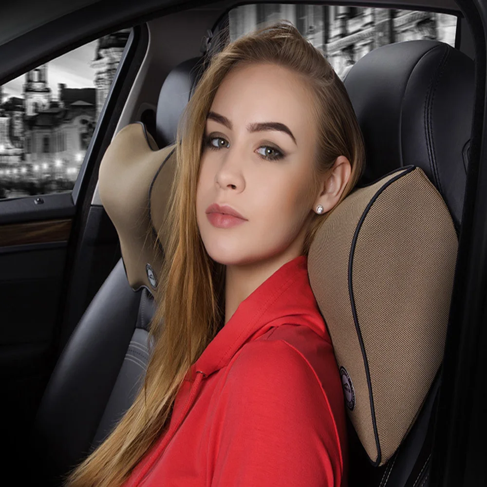 

Car Neck Pillow Soft 3D Memory Foam Head Rest Adjustable Auto Headrest Pillow Travel Neck Cushion Support Holder Seat pillow